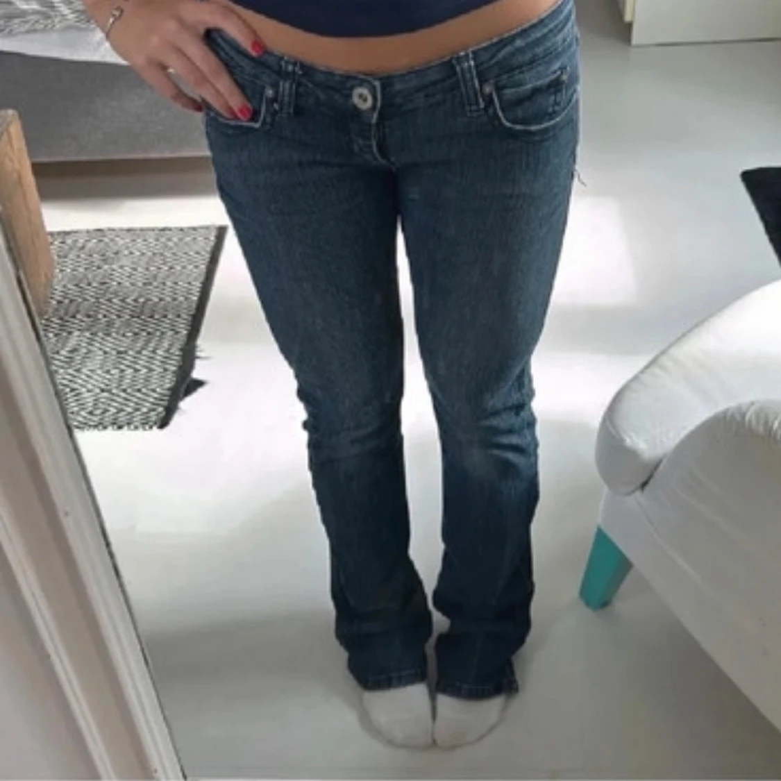 jätte snygga lågmidjade jeans 💕