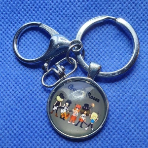 Nyckelring - Guns n roses - Mått på cabochon 3.8 cm