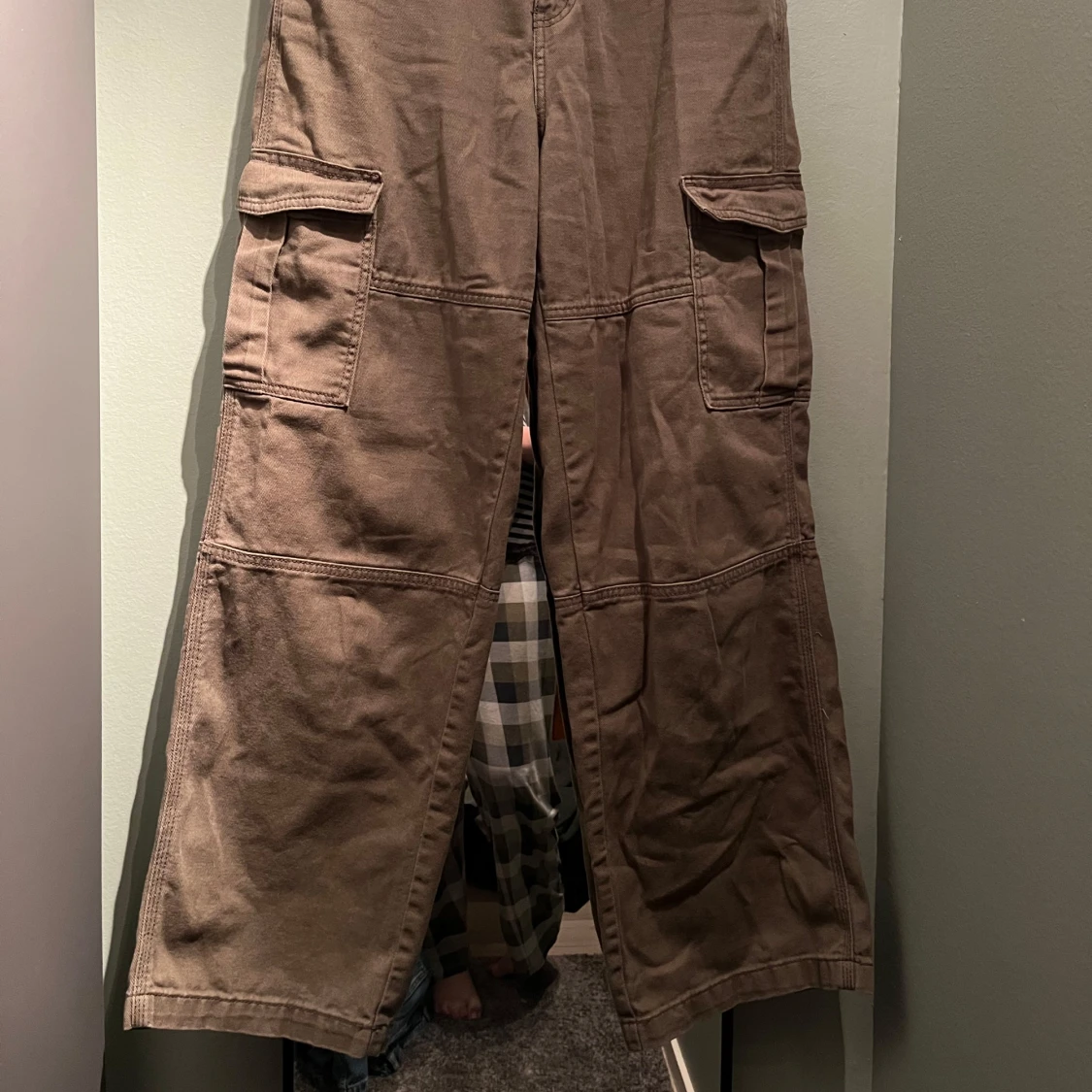 Gröna cargobyxor H&M - 90