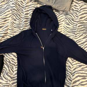 Stenström zip hoodie navy i storlek m  