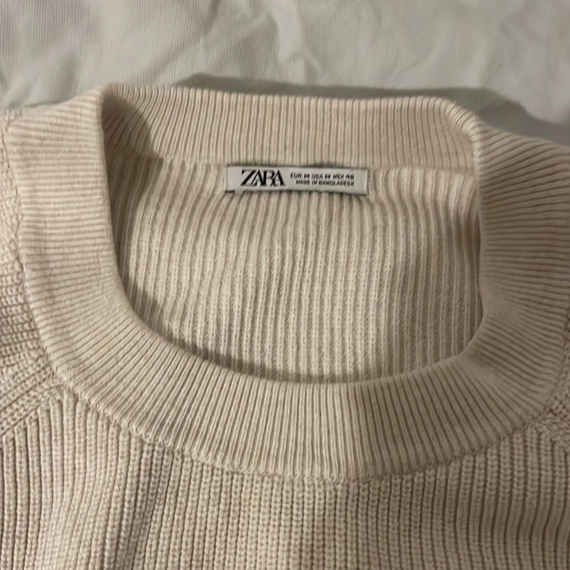 Vit stickad tröja från Zara - 91