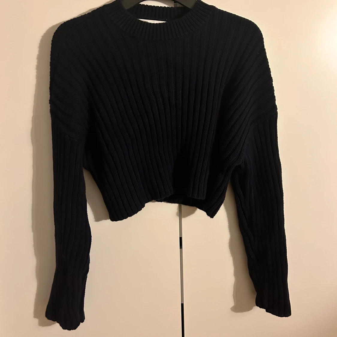 Blå stickad tröja från Zara