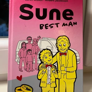 Sune Best Man - Boken 'Sune Best Man' handlar om Sune som står inför ett svårt val när hans morfar ska gifta sig och han ska vara bestman, samtidigt som klassen ska på klassresa. En humoristisk och spännande berättelse om att hantera svåra beslut.