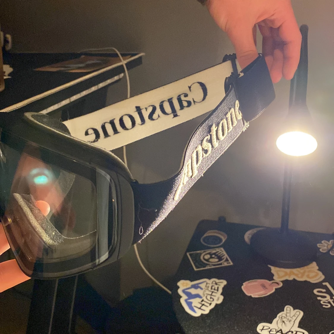 Capstone goggels för skidåkning, använda en gång och helt nyskick, magnetlens och väldigt bra kvalitet! - 3