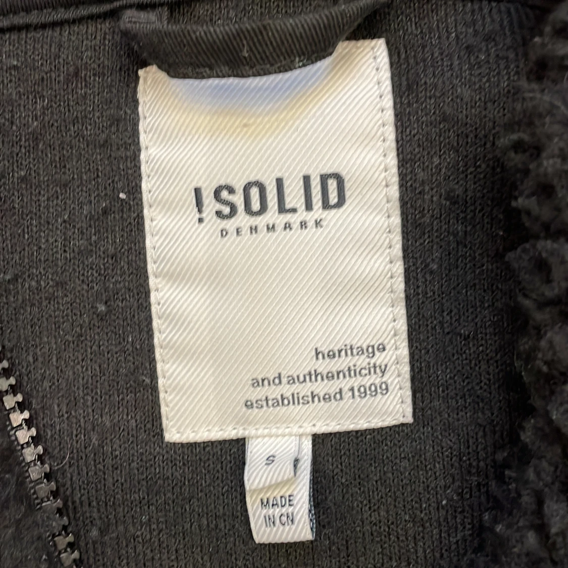 Svart solid cardigan - 1