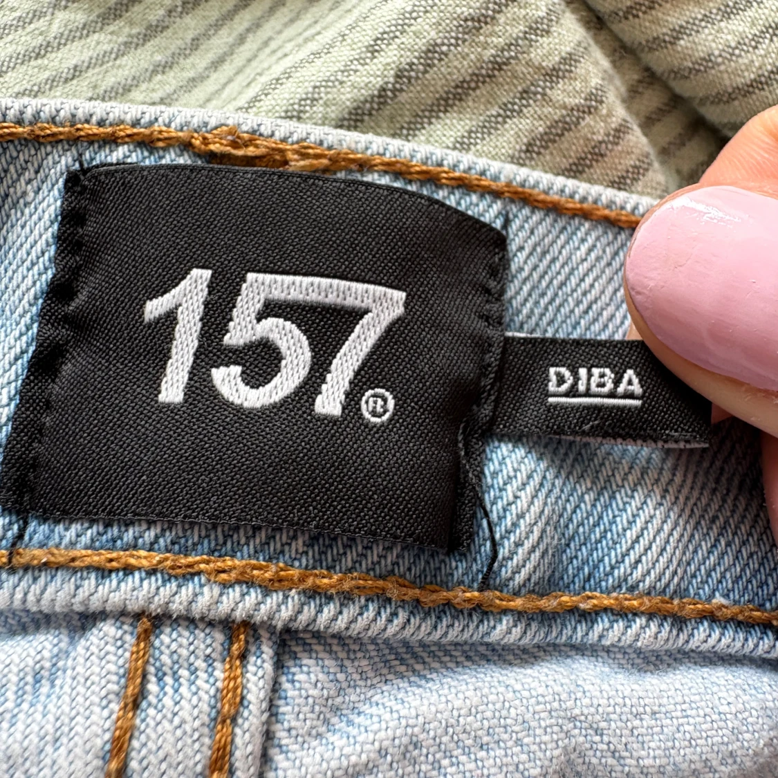 Ljusblå jeansshorts från 157 - 3