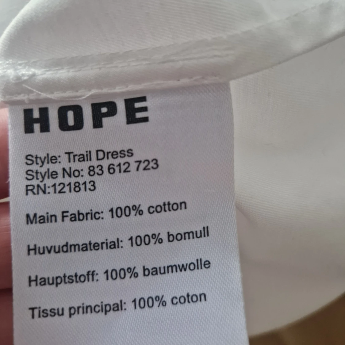 Vit omlottklänning från HOPE - 3