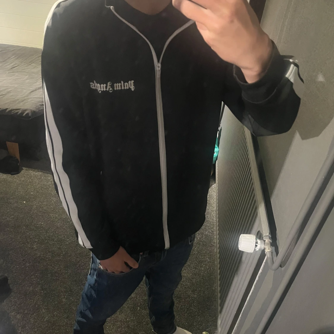 Palm Angels svart track jacket - 1