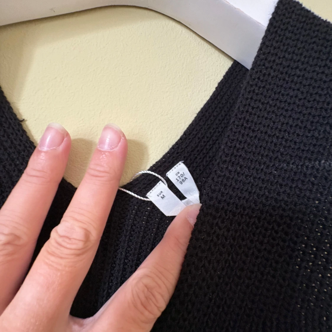 ARKET Svart stickad ärmlös klänning M - 2