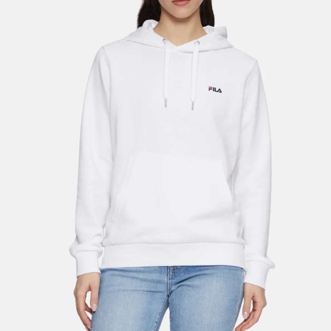 Vit hoodie från FILA med snörning