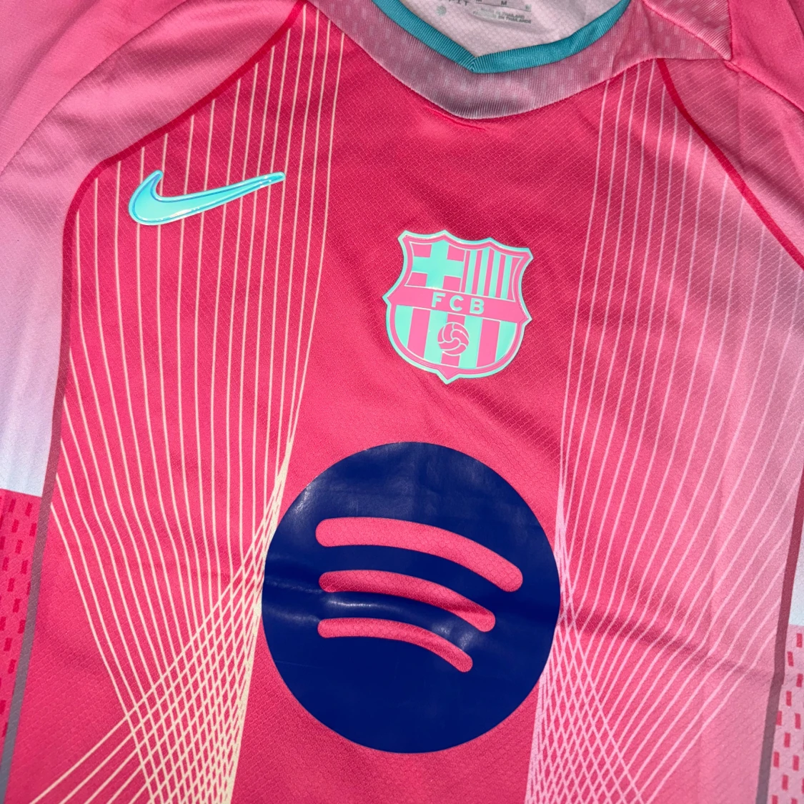 Barça Lamine Yamal rosa Nike tröja - 2