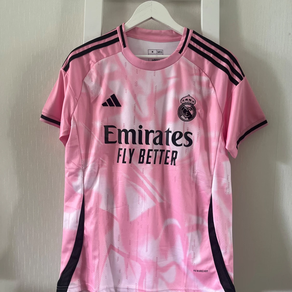 Real Madrid rosa matchtröja Adidas M