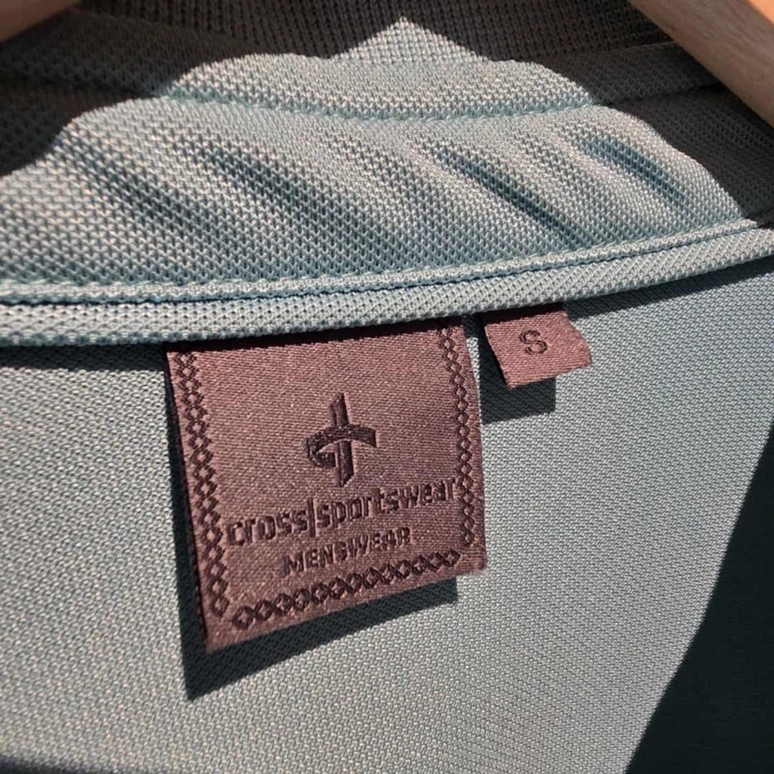 Ljusblå pikétröja Cross Sportswear S - 2