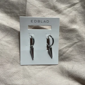 Peak Hoops örhängen från Edblad - Super snygga örhängen ifrån Edblad! Örhängena är helt oanvända då jag föredrar guld. De är även i rostfritt stål!💞💞