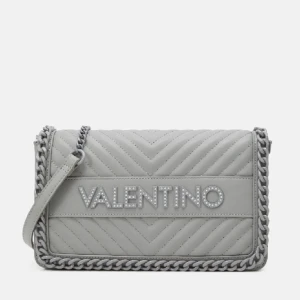 Grå quiltad axelväska från Valentino - Säljer en snygg grå axelväska från Valentino. Den är nästintill oanvänd och köpt för 1700kr på Zalando. 