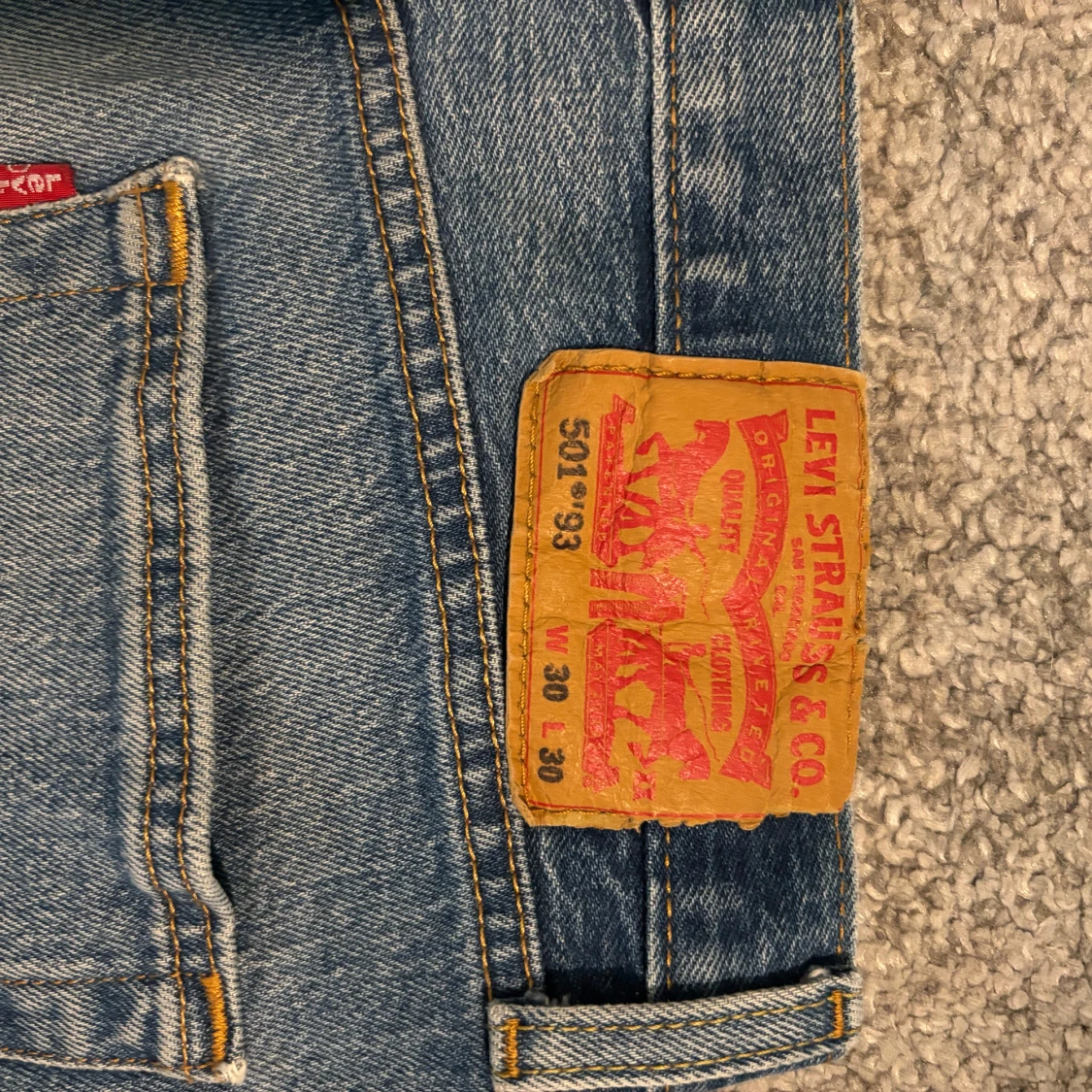 Levi's 501 ljusblå jeans W30 L30