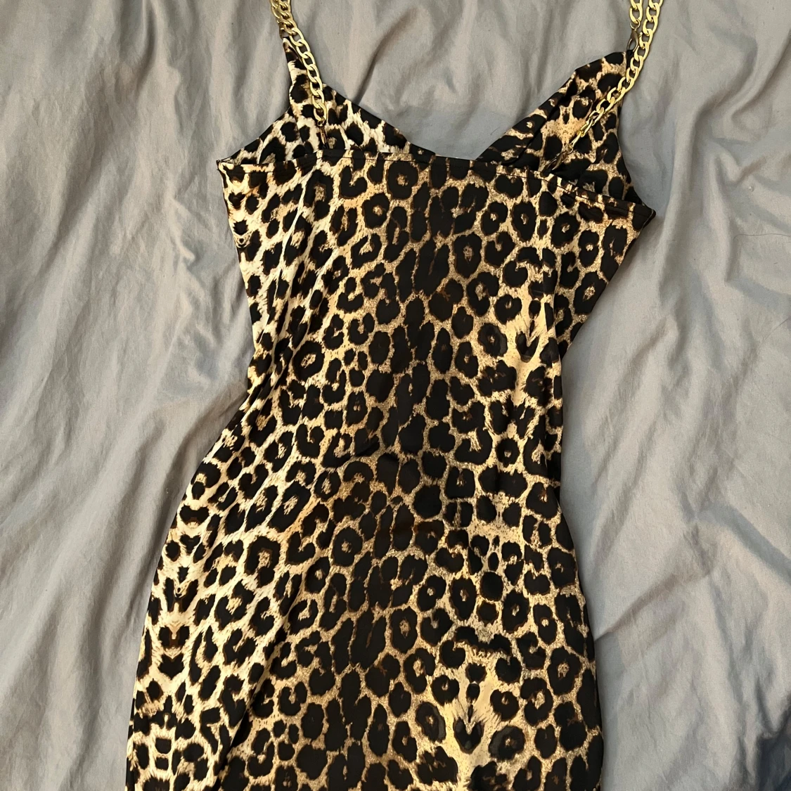 Leopardmönstrad kort klänning LoverY - 2