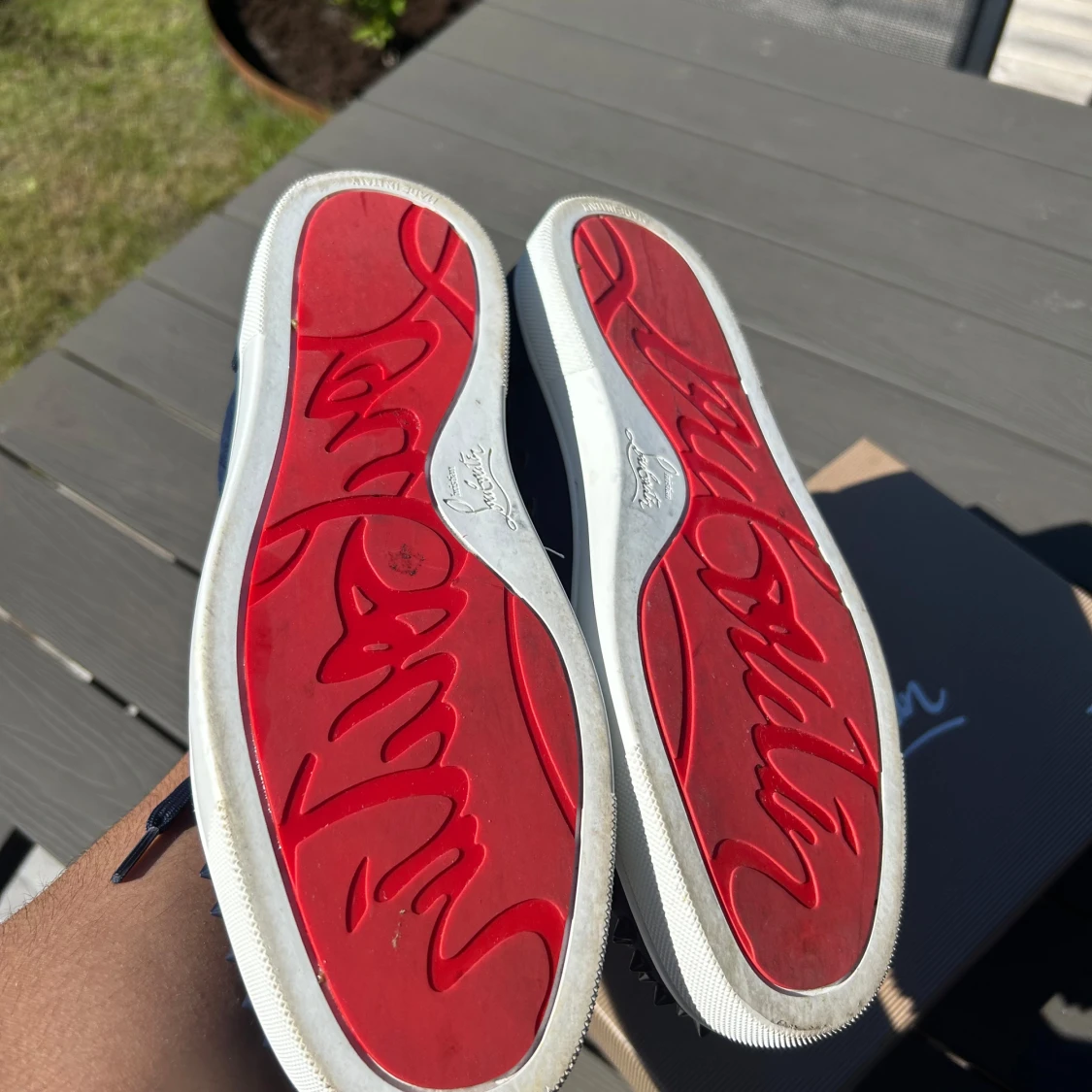 Mörkblå Christian Louboutin sneakers - 2