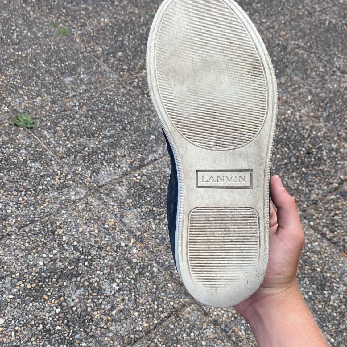 Svarta sneakers från Lanvin med lackad tå - 2