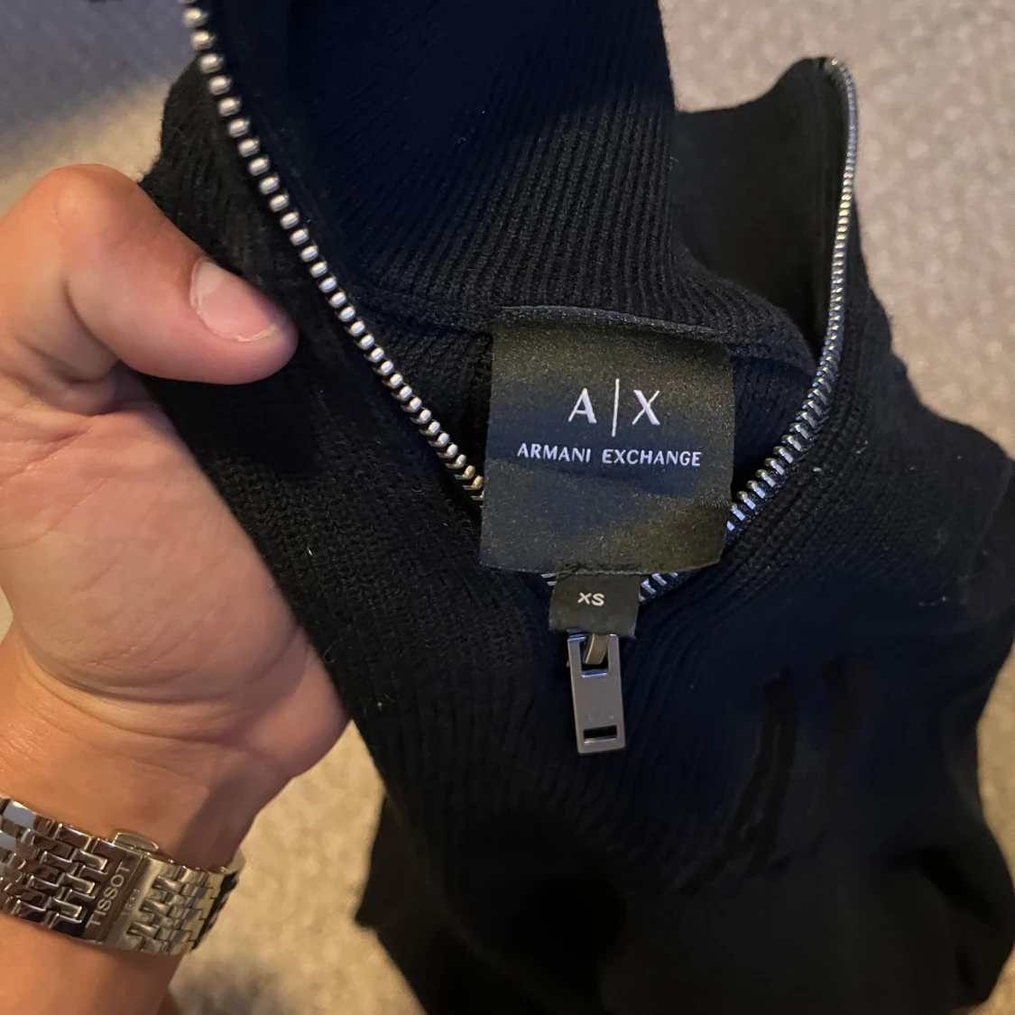 Svart stickad tröja Armani Exchange - 1