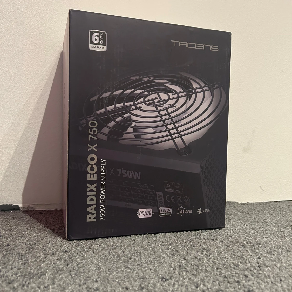 Tacens Radix Eco X 750W – 80 Plus Silver, nätaggregat