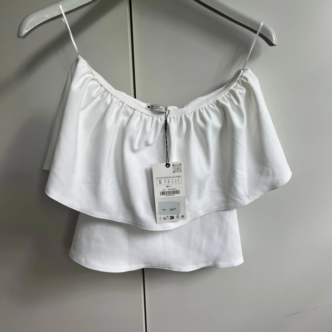 Vit volangtop  S - 1