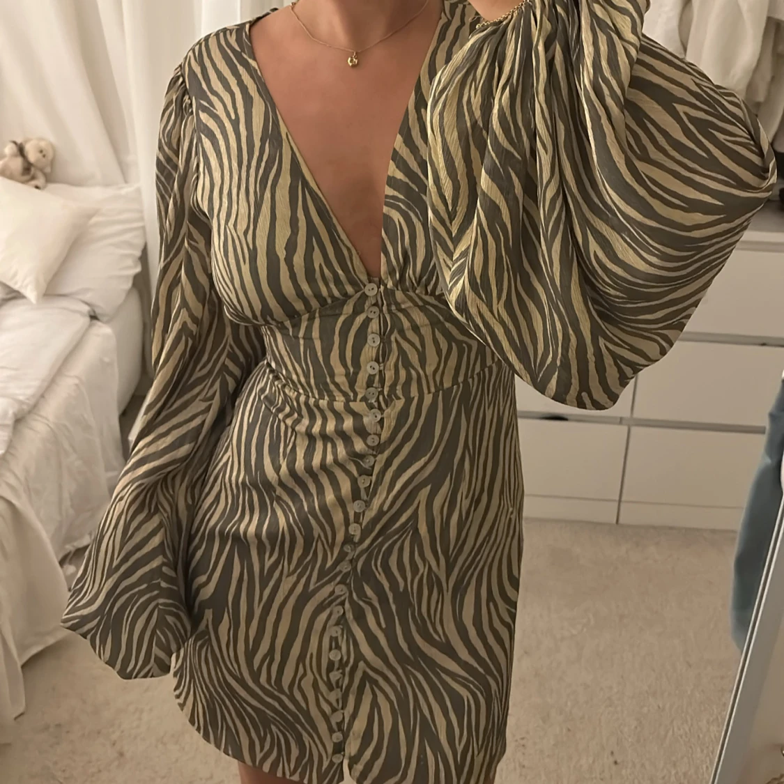 Adoore klänning i zebra mönster 