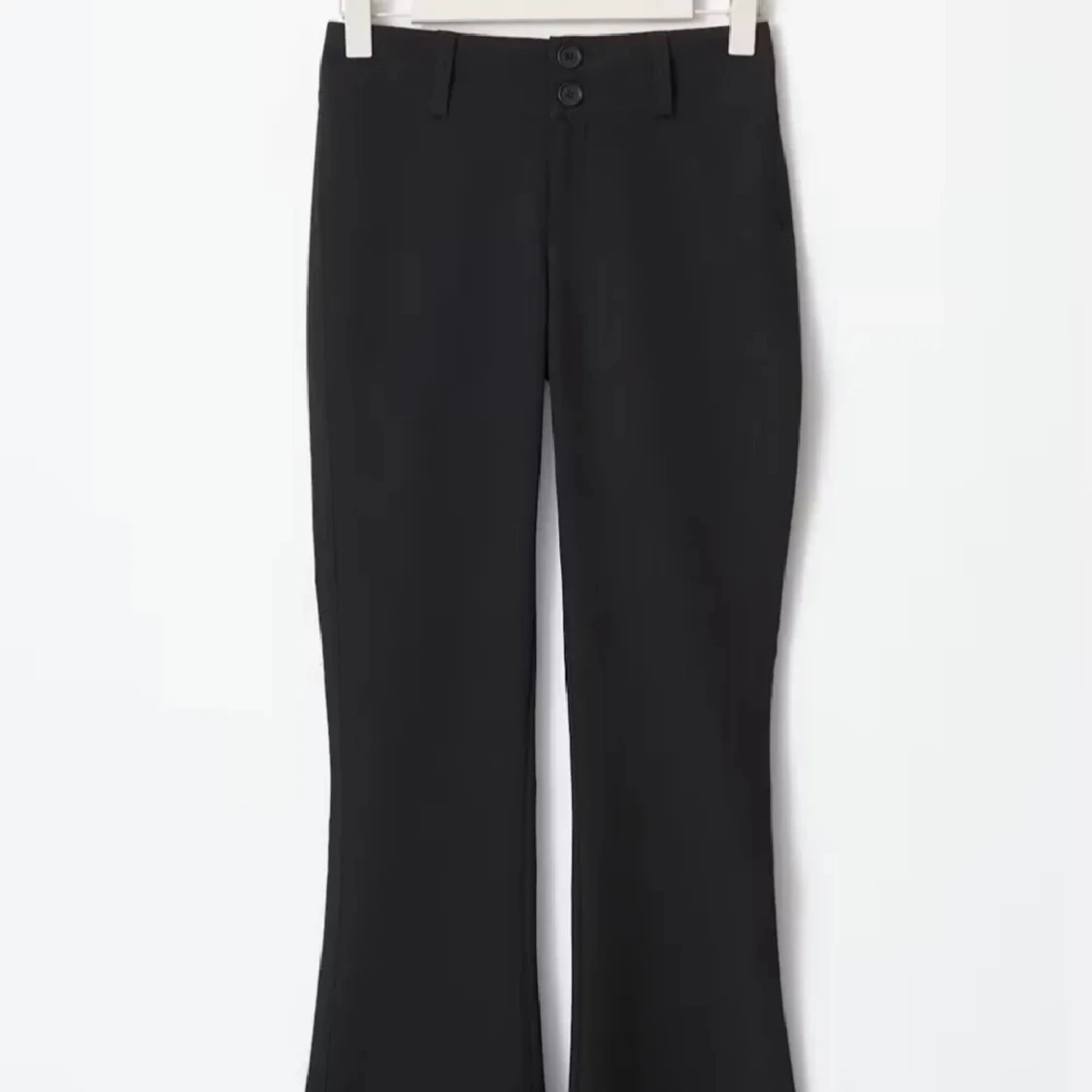 Svarta bootcut kostymbyxor - 2