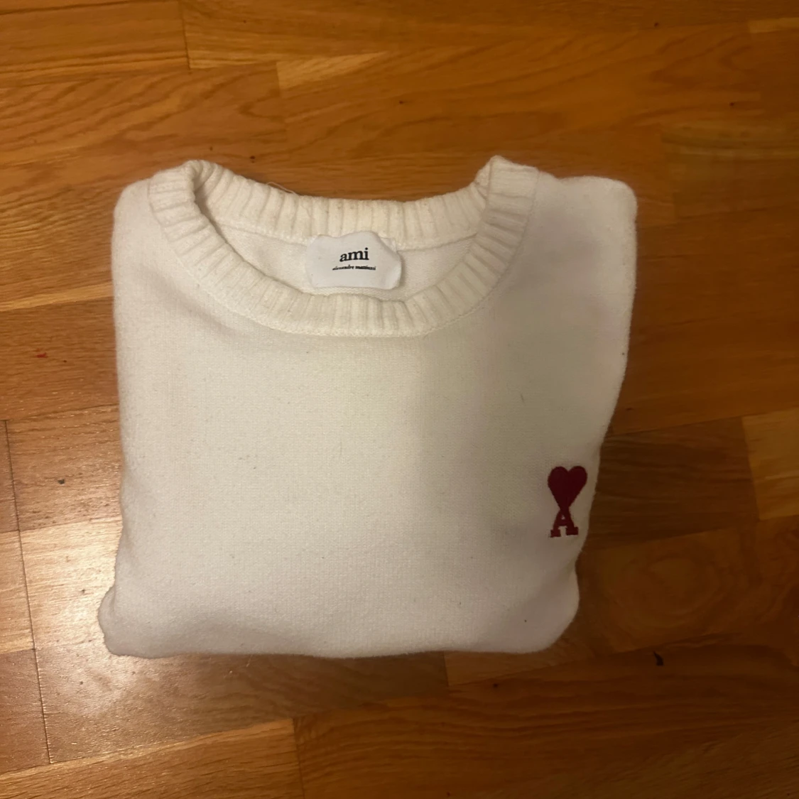 Vit stickad tröja från Ami - 1