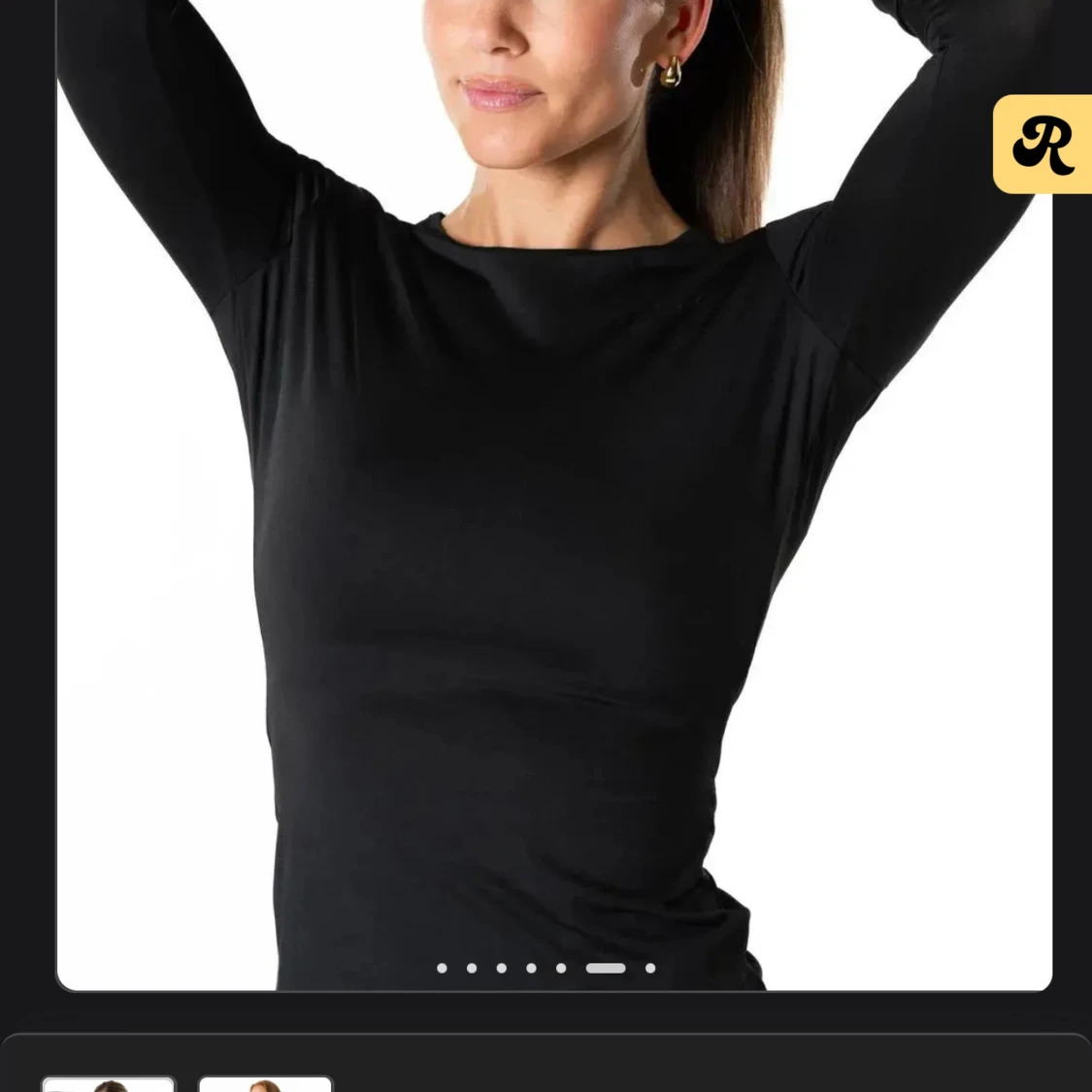 Svart långärmad träningströja Relode - 1