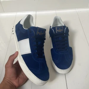 Valentino flycrew skor - Säljer dessa skit feta valentino flycrews skorna i den populäraste färgen royal blue, skorna är bara använda 1-2 gånger och är i nyskick, bättre skick i denna storlek finns ej på marknaden. Original storleken är 41 men passar upp mot 42! Skriv vid intresse eller funderingar! 