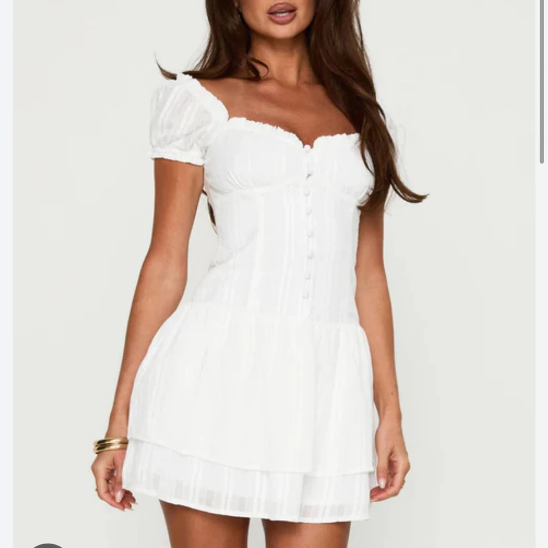 Vit kortklänning från Princess Polly - 3