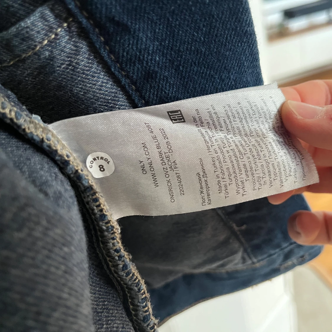 Mörkblå jeansjacka från Only & Sons - 3