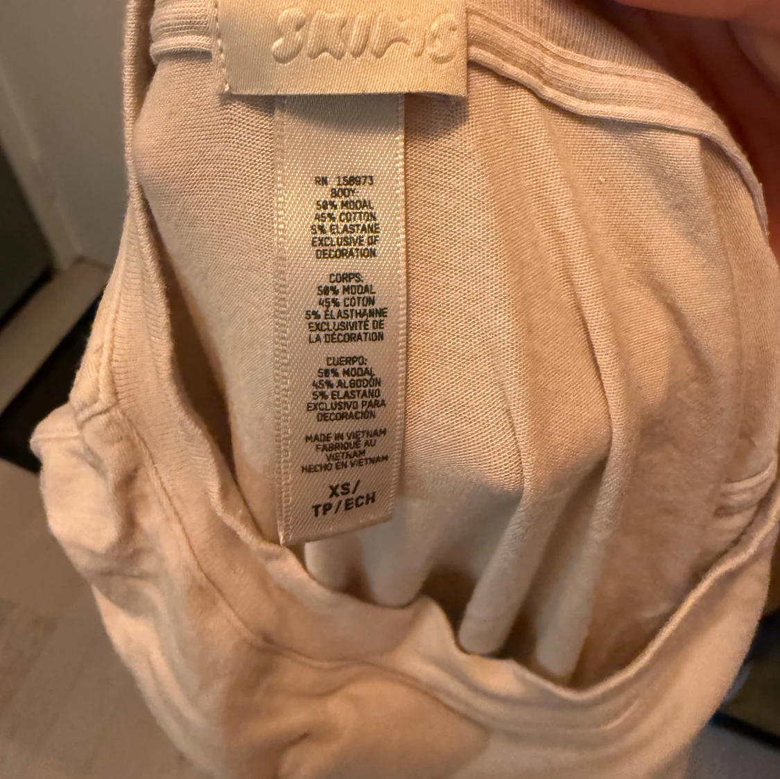 Beige mjukis/pyjamas t-shirt från SKIMS - 3