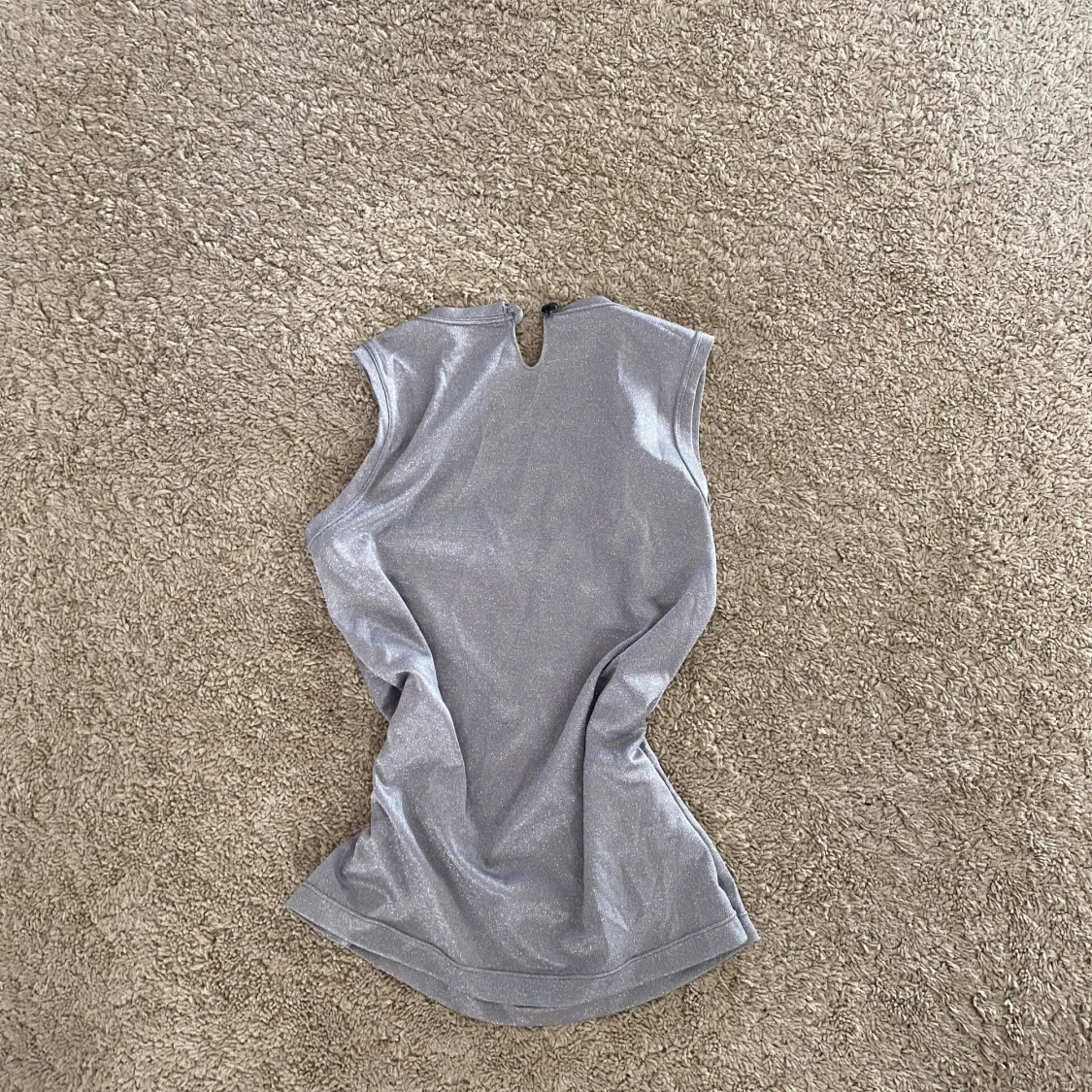 Silvrig glittrig festtopp - 2