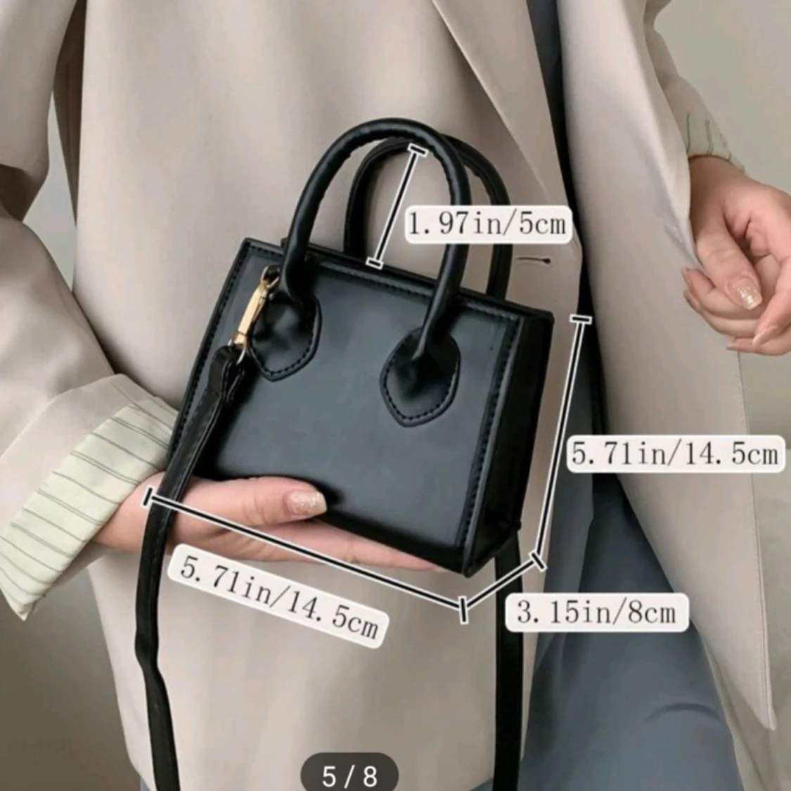 Svart minihandväska - 2