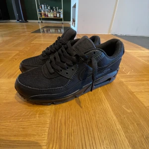 Air max 90 triple black - Säljer ett par svarta air max som är köpta för 1849kr,Dem är lite använda men de syns knappt nåt.