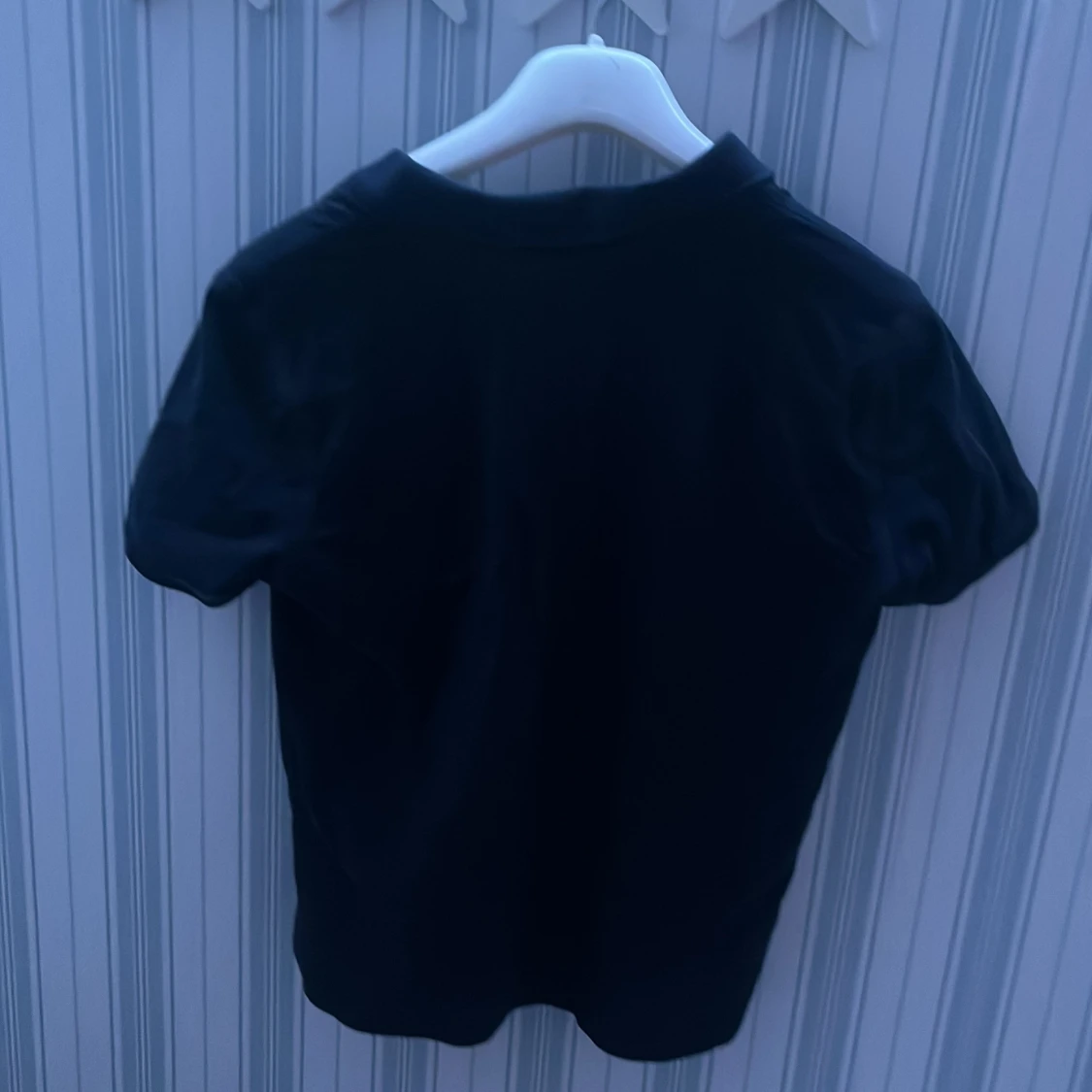 Svart kortärmad pikétröja från GANT - 1