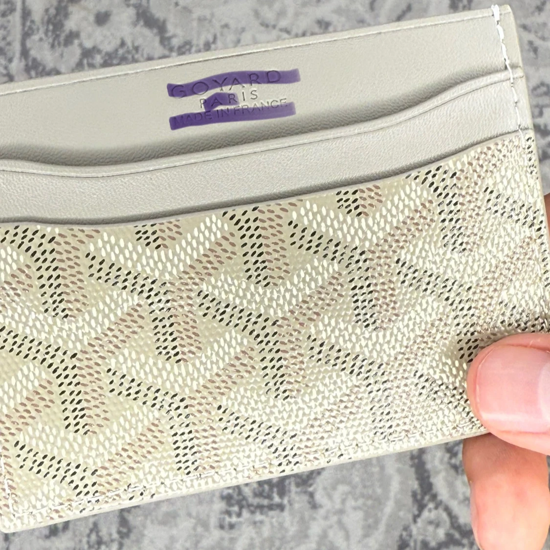 Mönstrad plånbok i khaki - 1