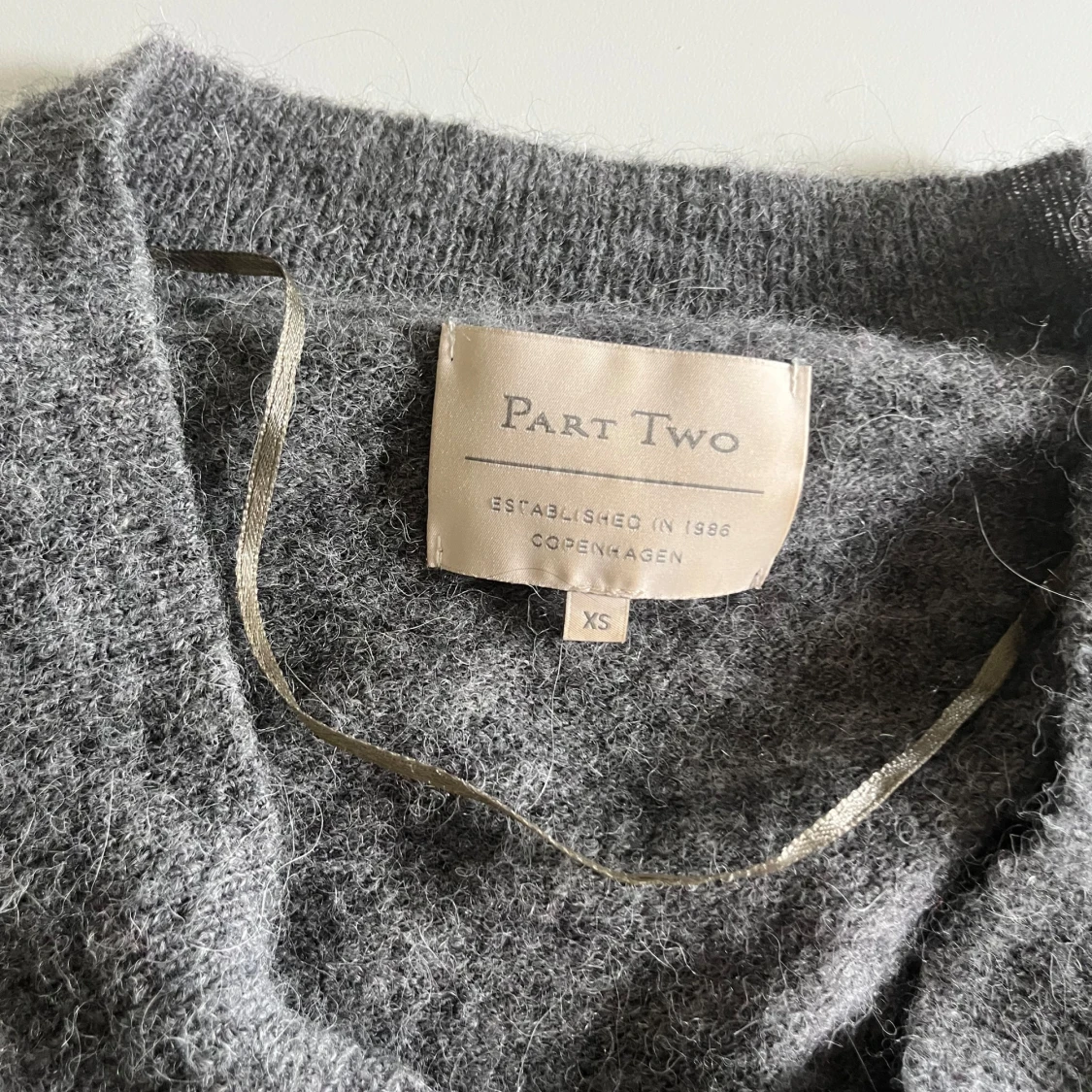 Grå stickad tröja Part Two XS - 2