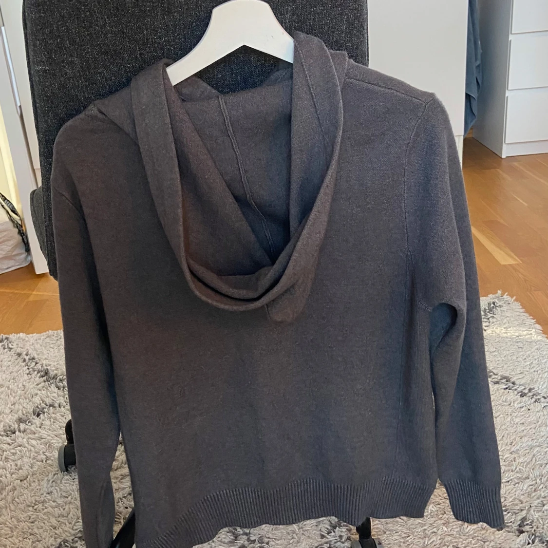 Mörkgrå hoodie från Diesel med glitter - 1