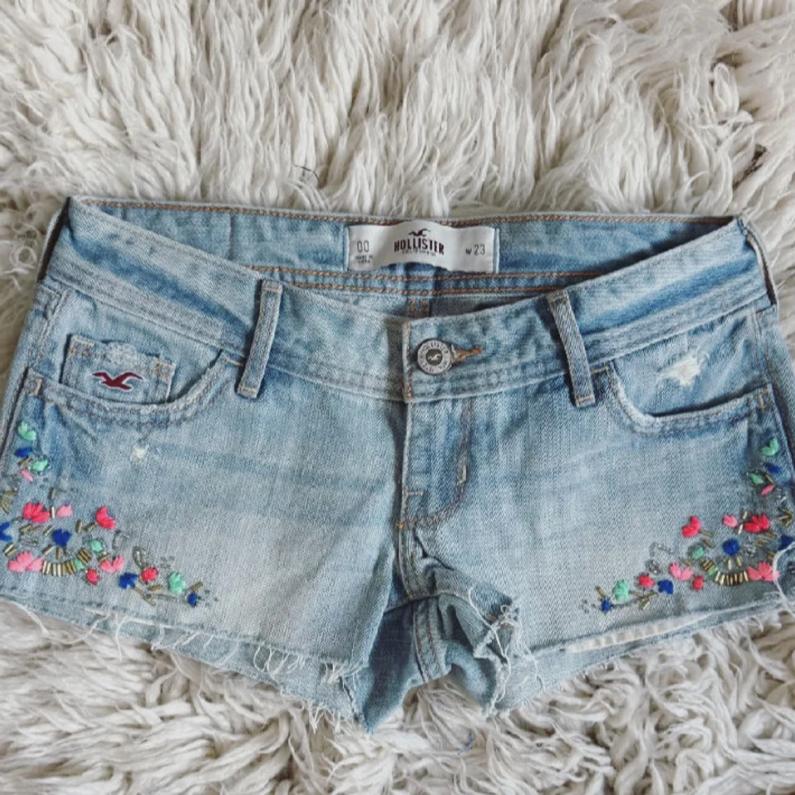 HOLLISTER Super Lowwaist lågmidjade jeanshorts