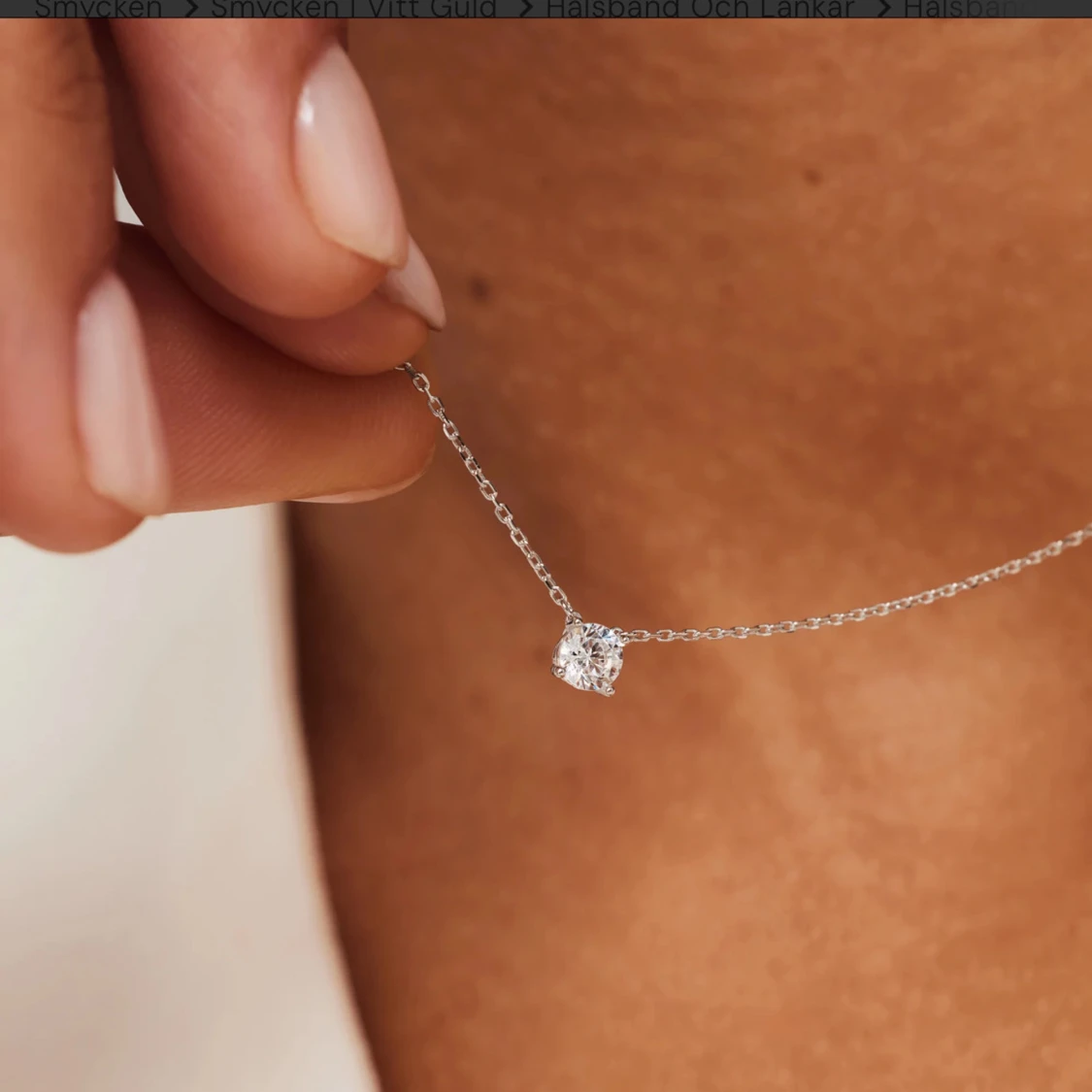 Isabell Bernard halsband armband, Vitt guld!! - 3
