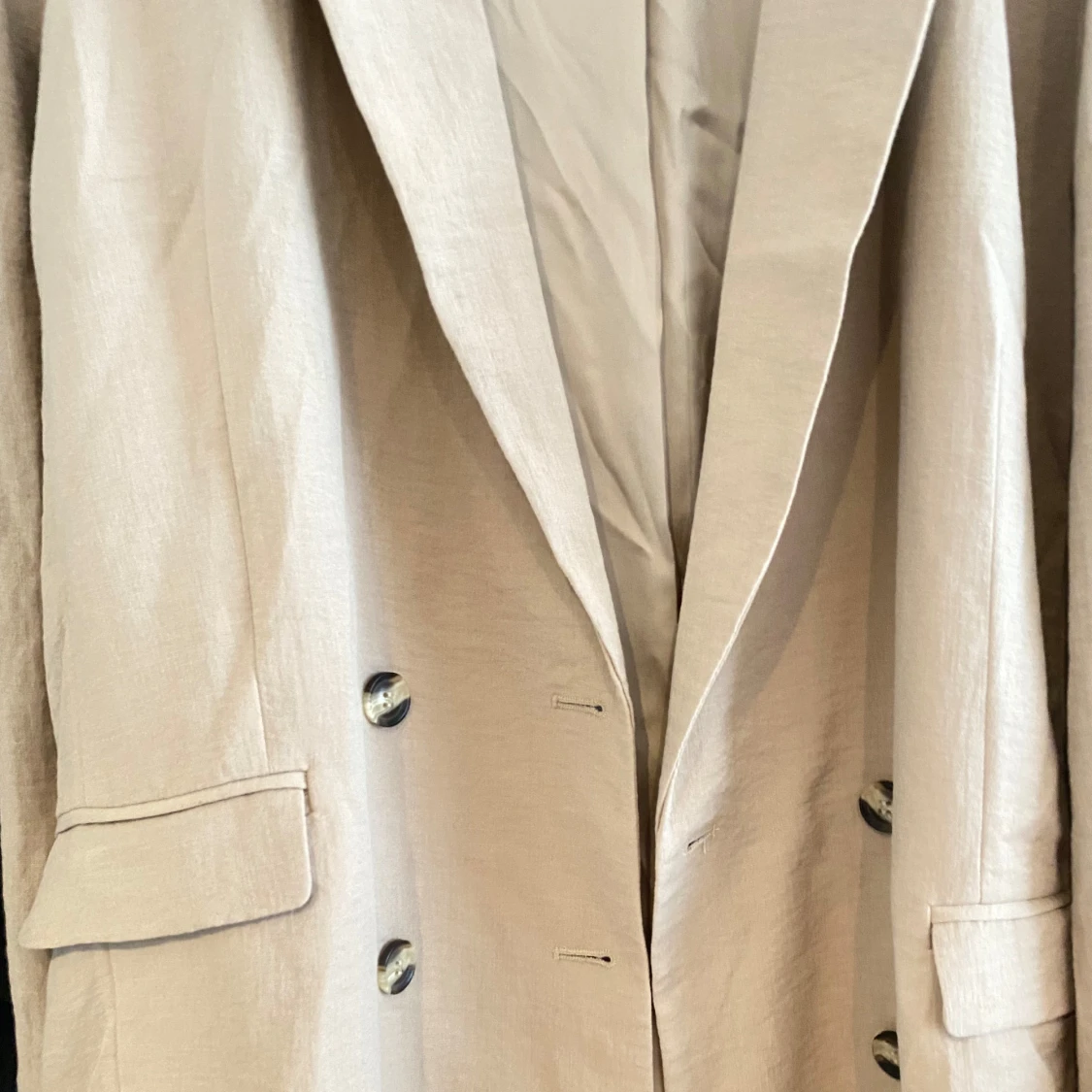 Beige kavaj från Weekday, stl 38 - 2