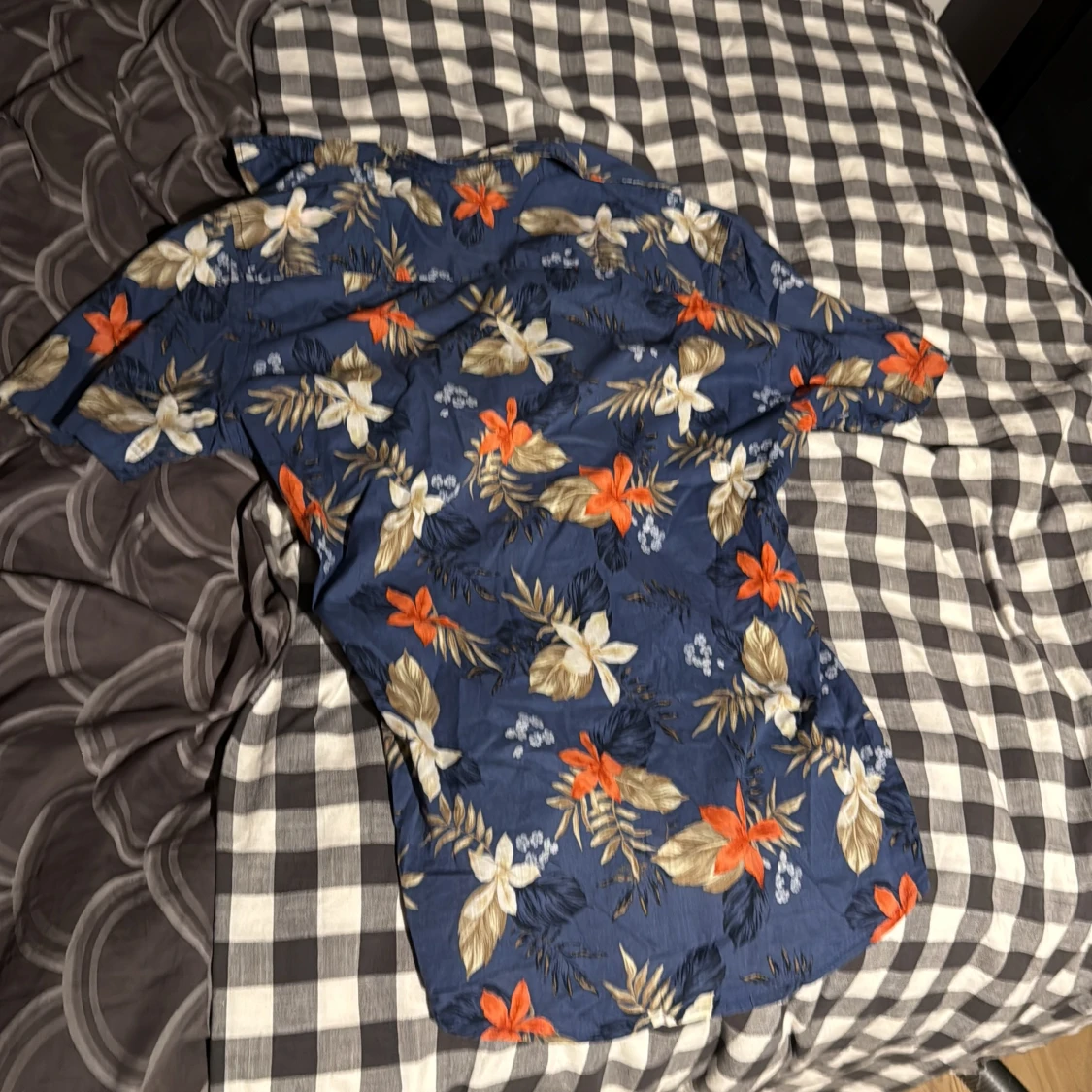 Blommig blå skjorta Hampton Republic - 1