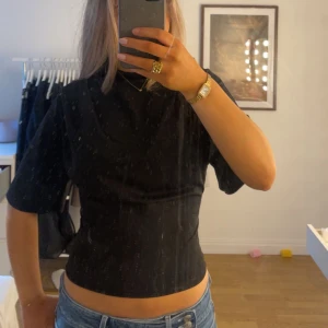 Svart kortärmad topp - Säljer en svart kortärmad topp med en tight passform. Slutsåld på hemsidan!