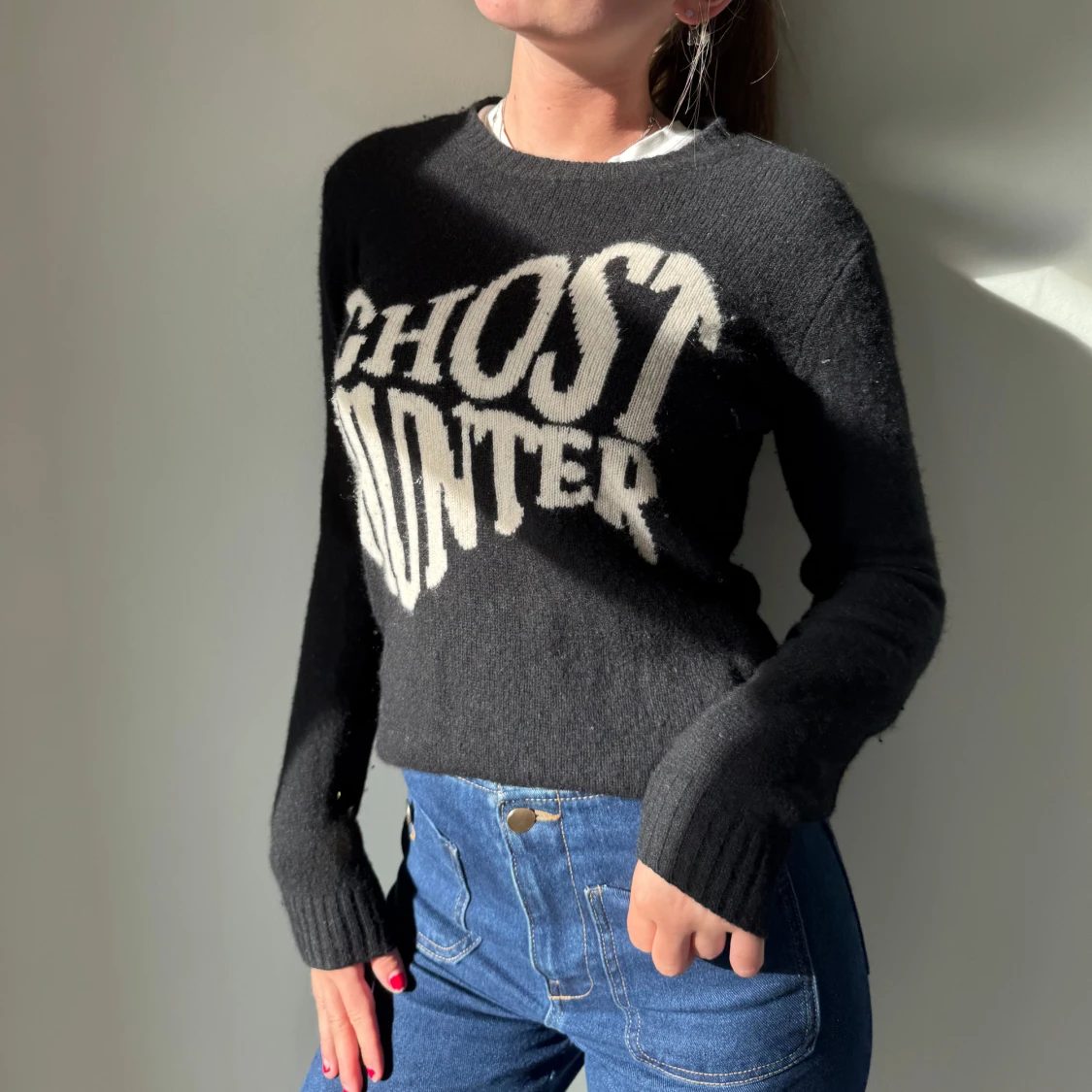 Svart cashmere tröja från from future