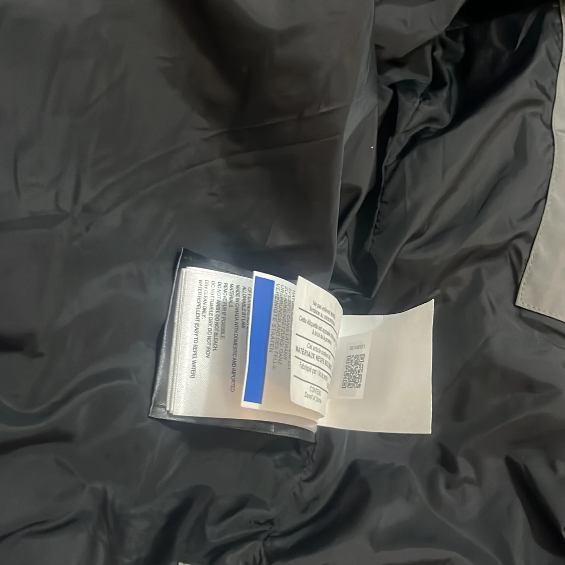 Grå dunjacka från Canada Goose XS - 4