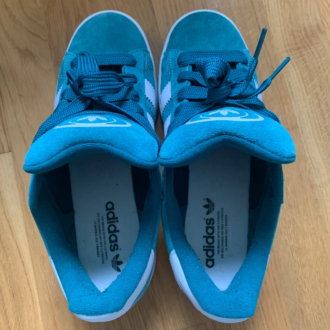 Adidas Campus turkosa sneakers - 1