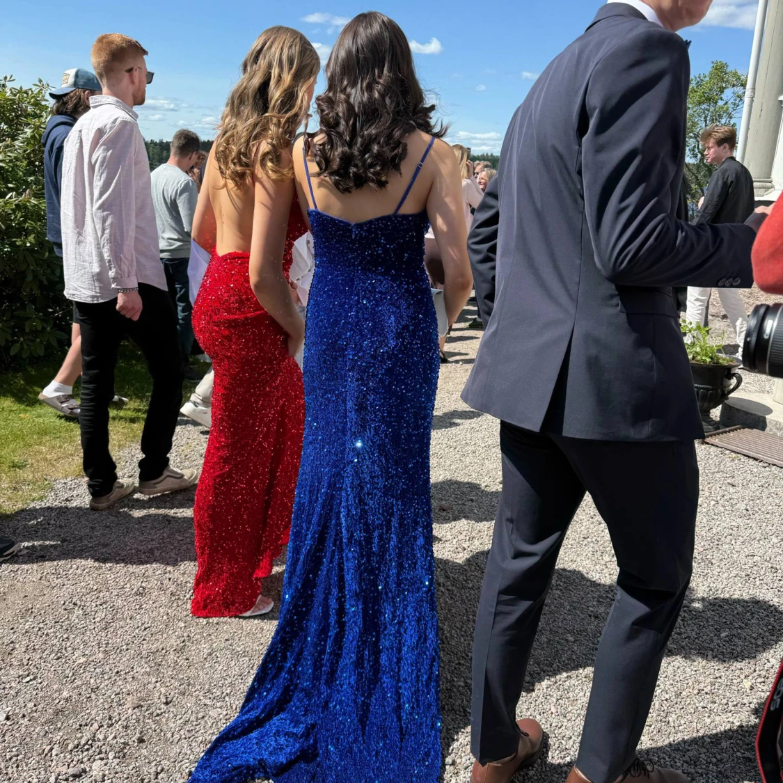 Blå balklänning - 4